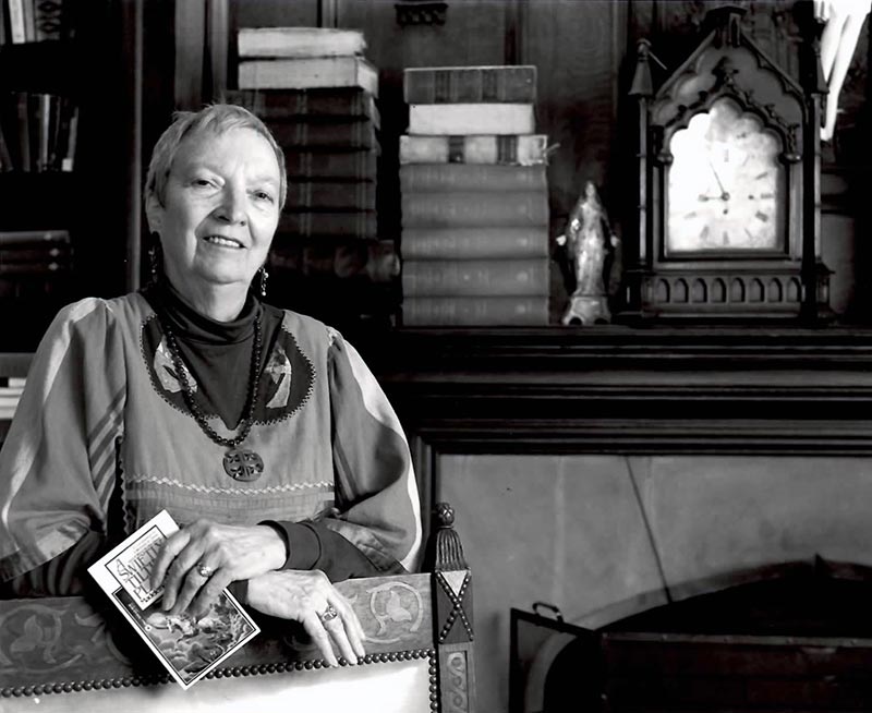 In the Cathedral Library, circa 1980.